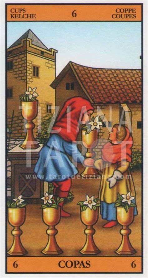 6 copas tarot marsella|Seis de Copas en el tarot